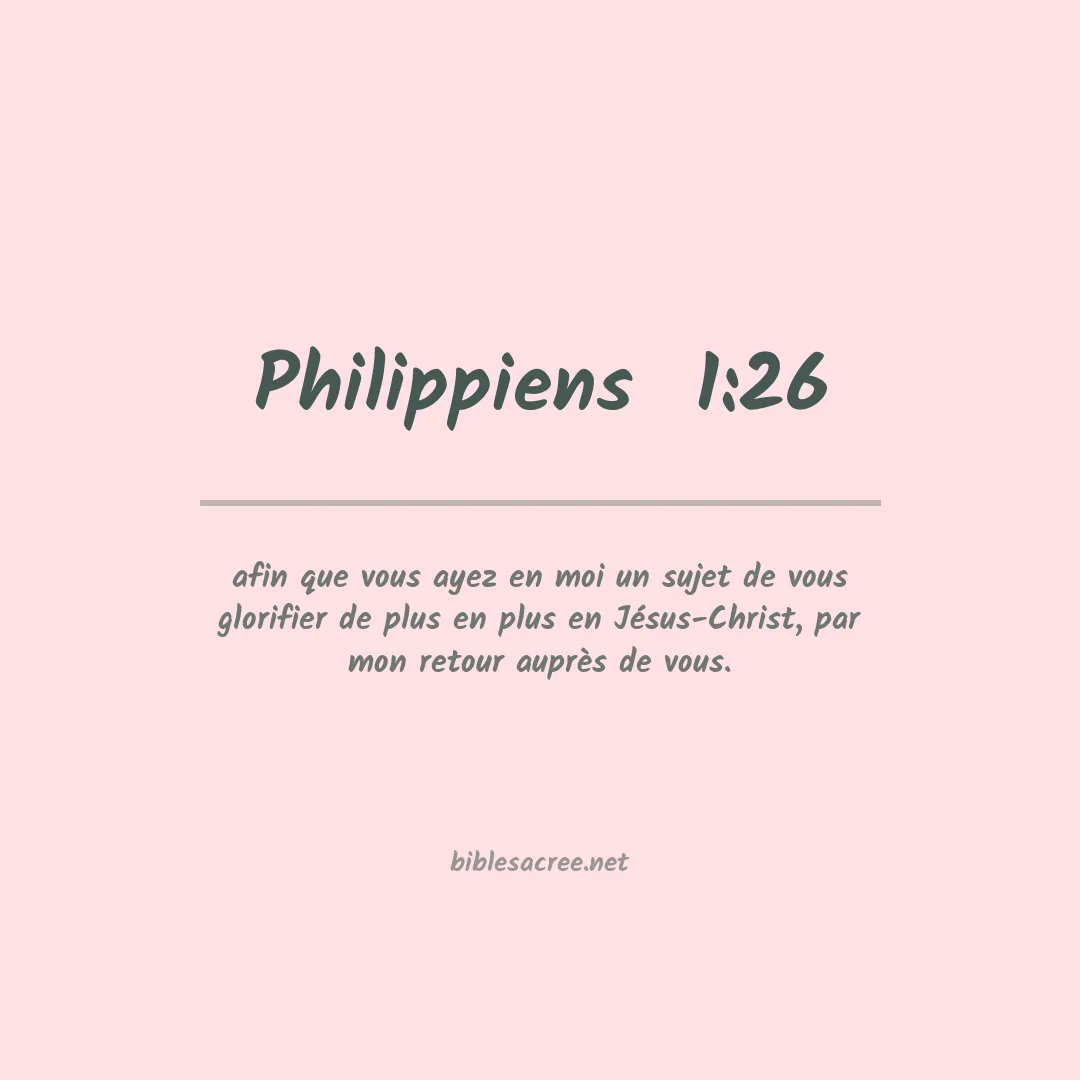 Philippiens  - 1:26