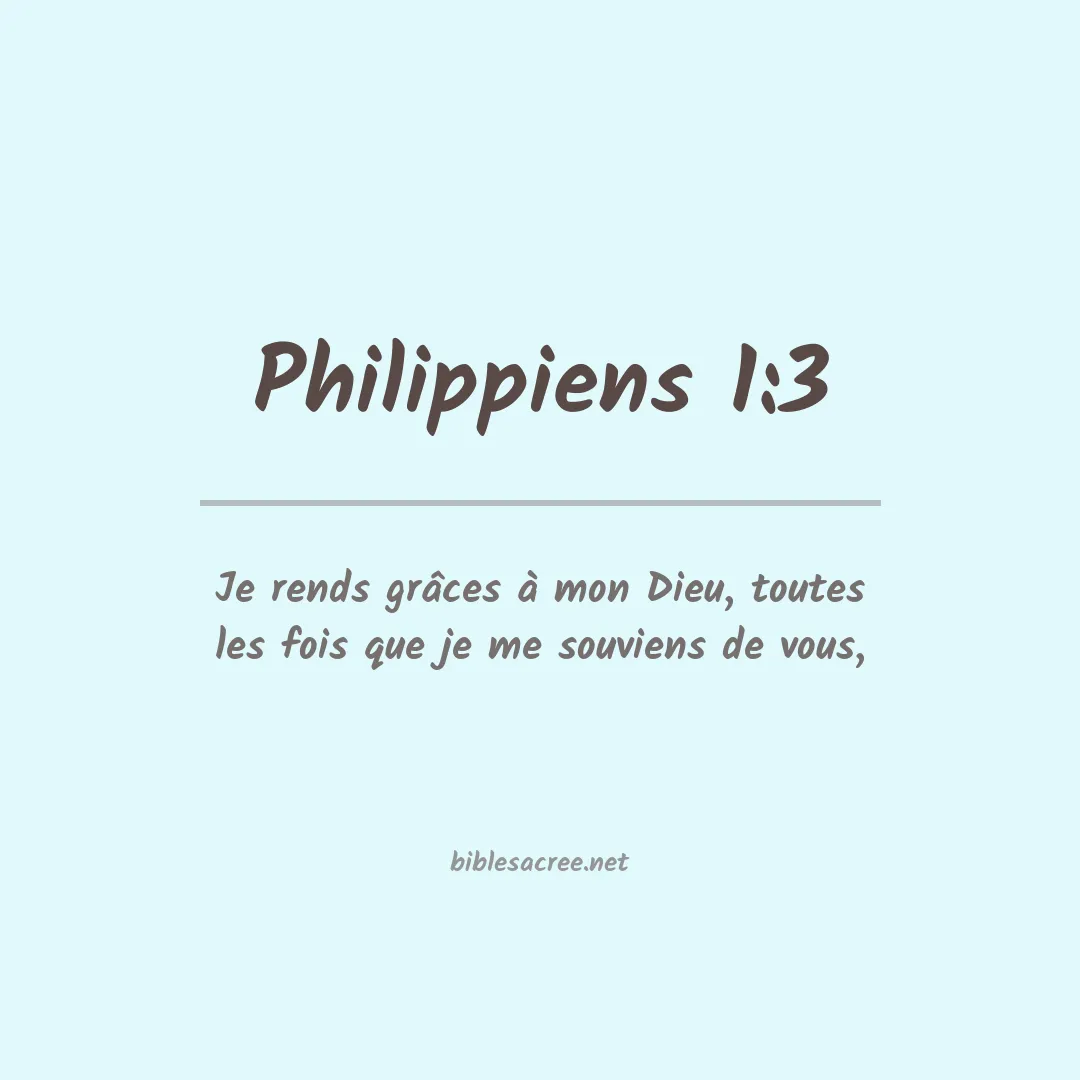Philippiens - 1:3