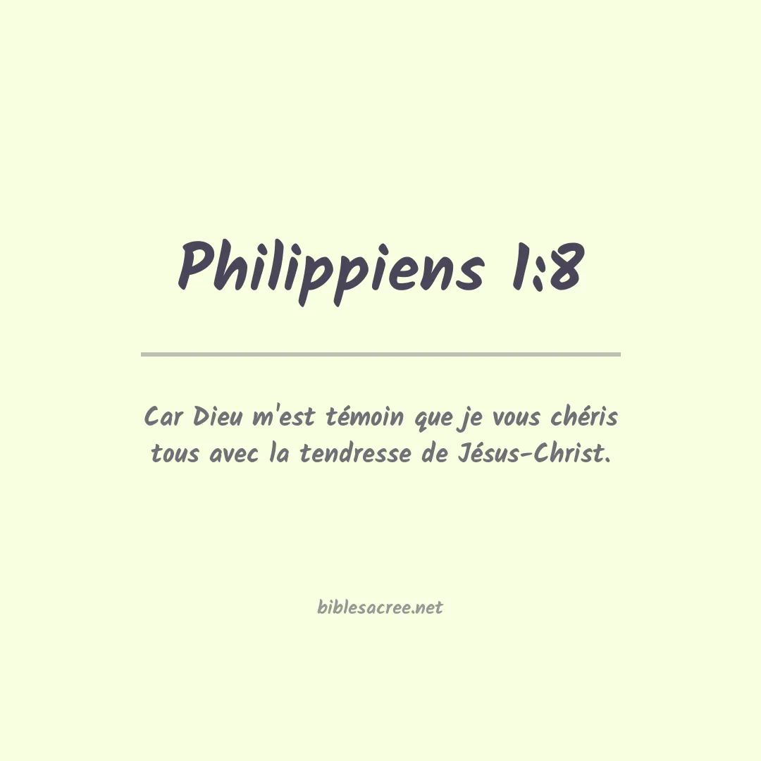Philippiens - 1:8