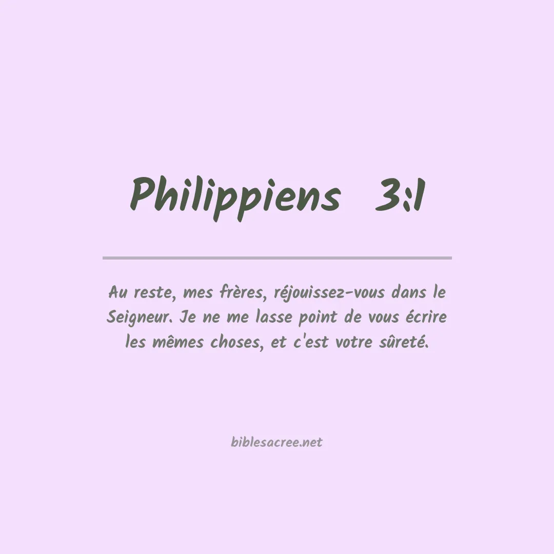 Philippiens - 3:1