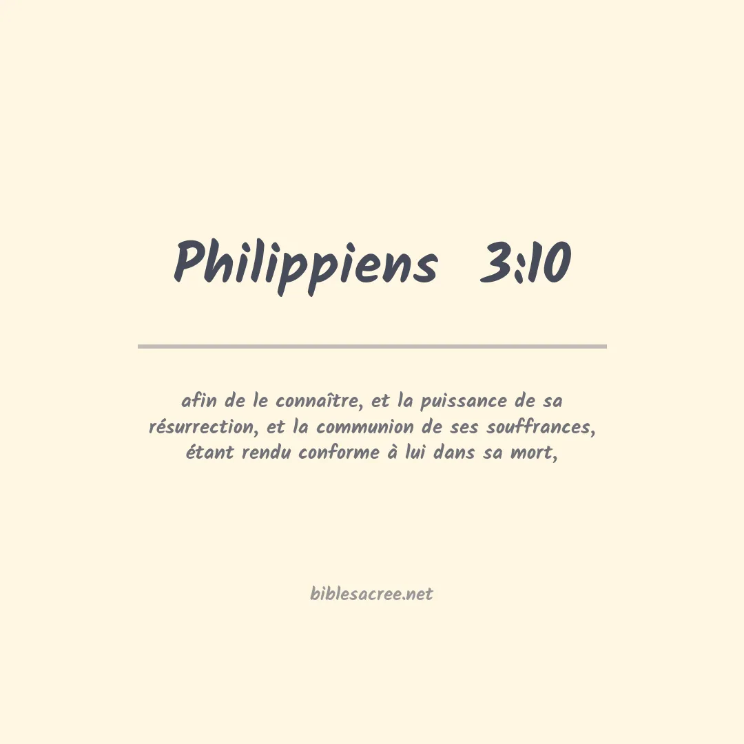 Philippiens  - 3:10