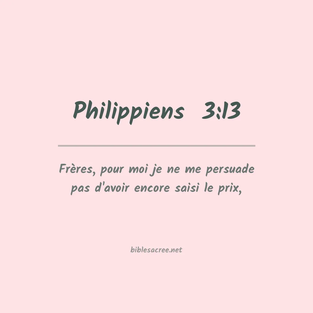 Philippiens  - 3:13