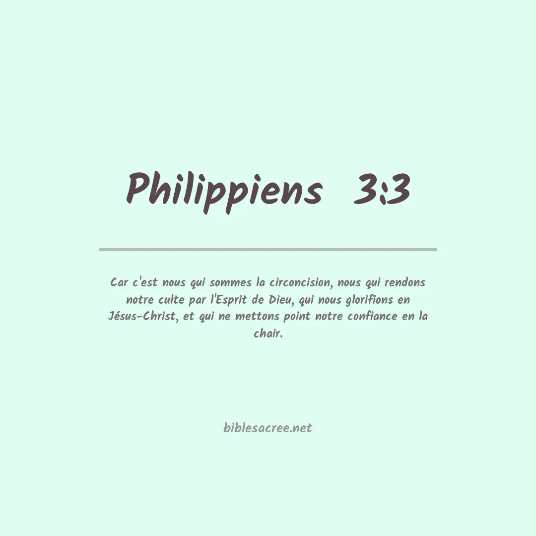Philippiens - 3:3