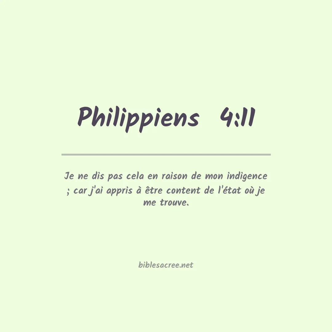 Philippiens  - 4:11