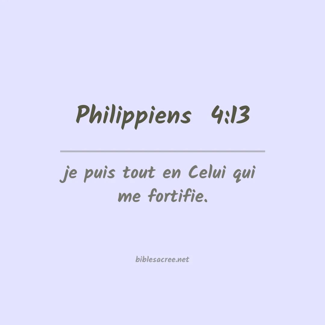 Philippiens  - 4:13