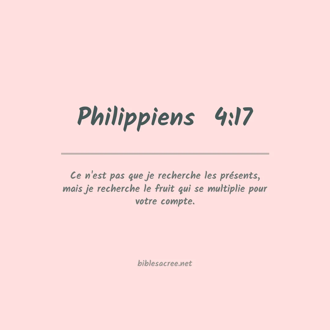 Philippiens  - 4:17