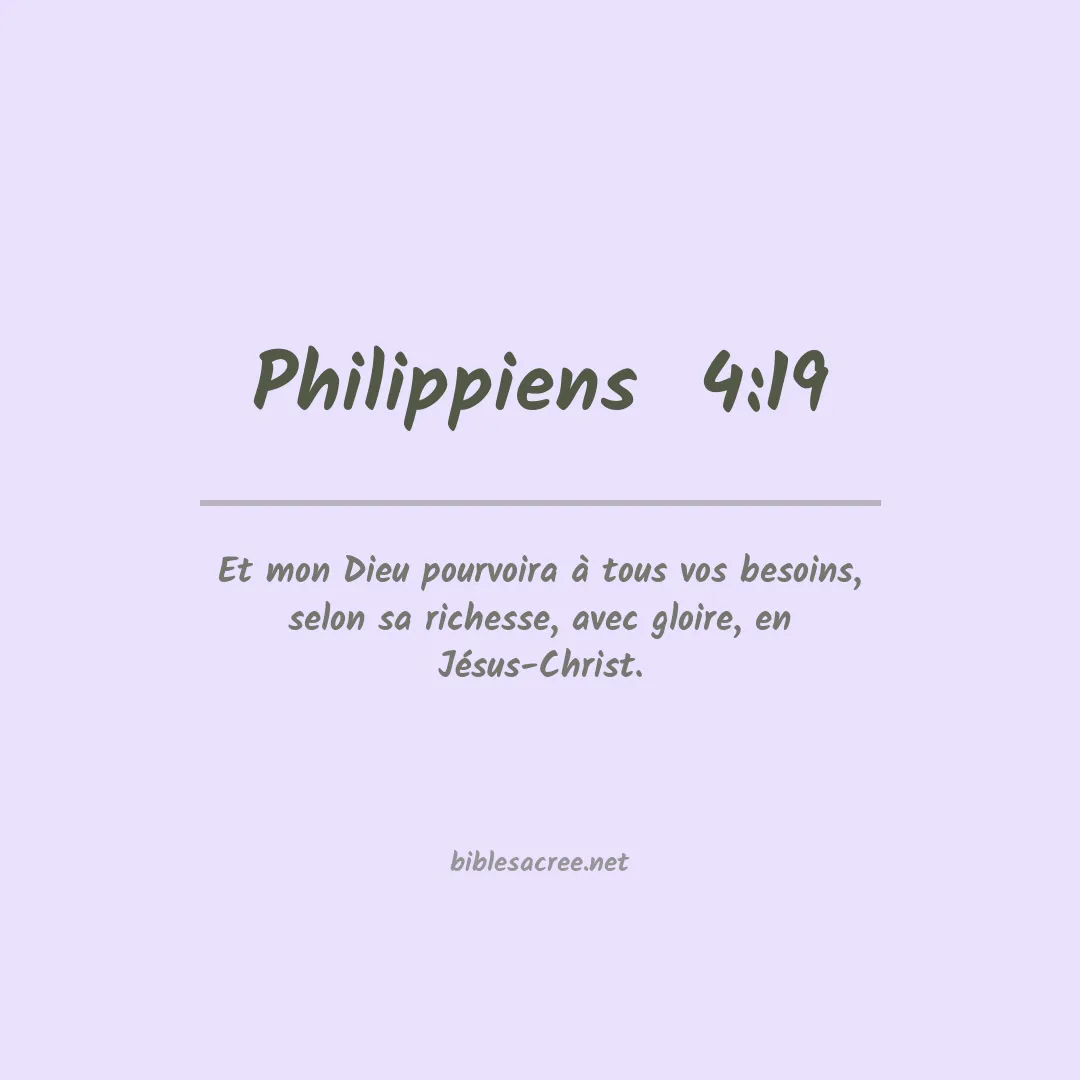 Philippiens  - 4:19