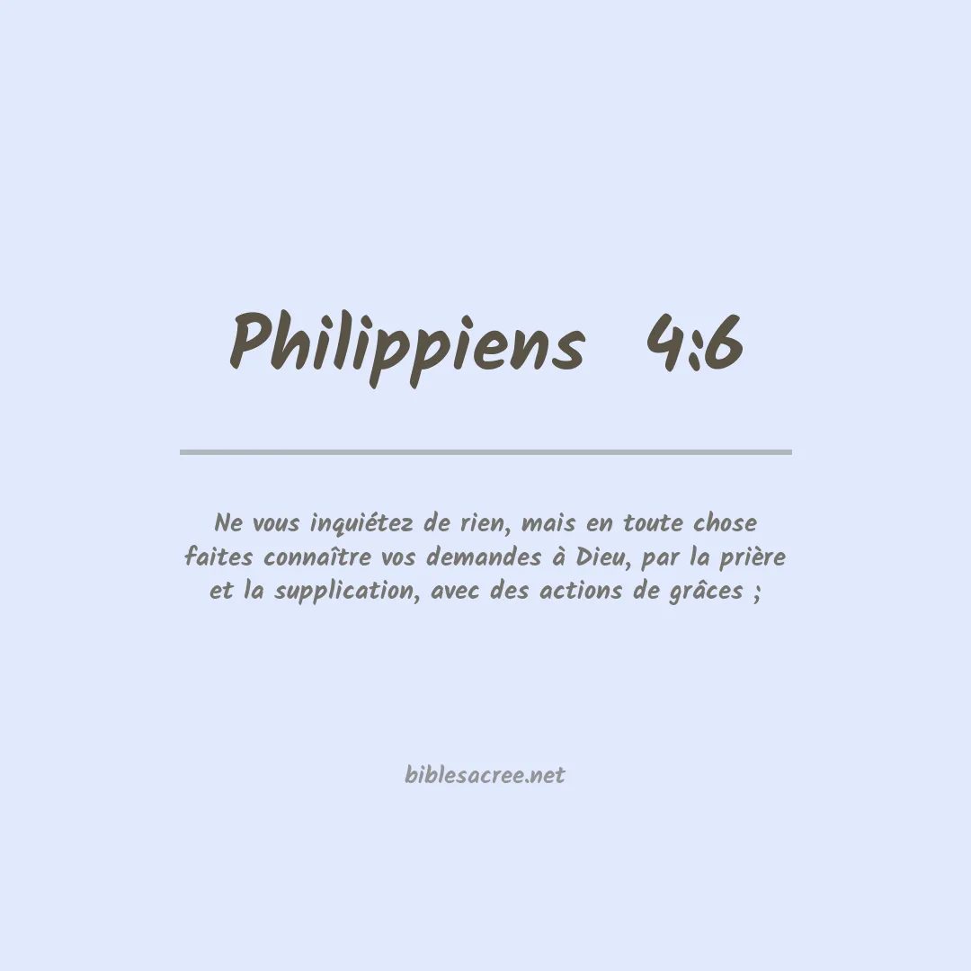 Philippiens  - 4:6