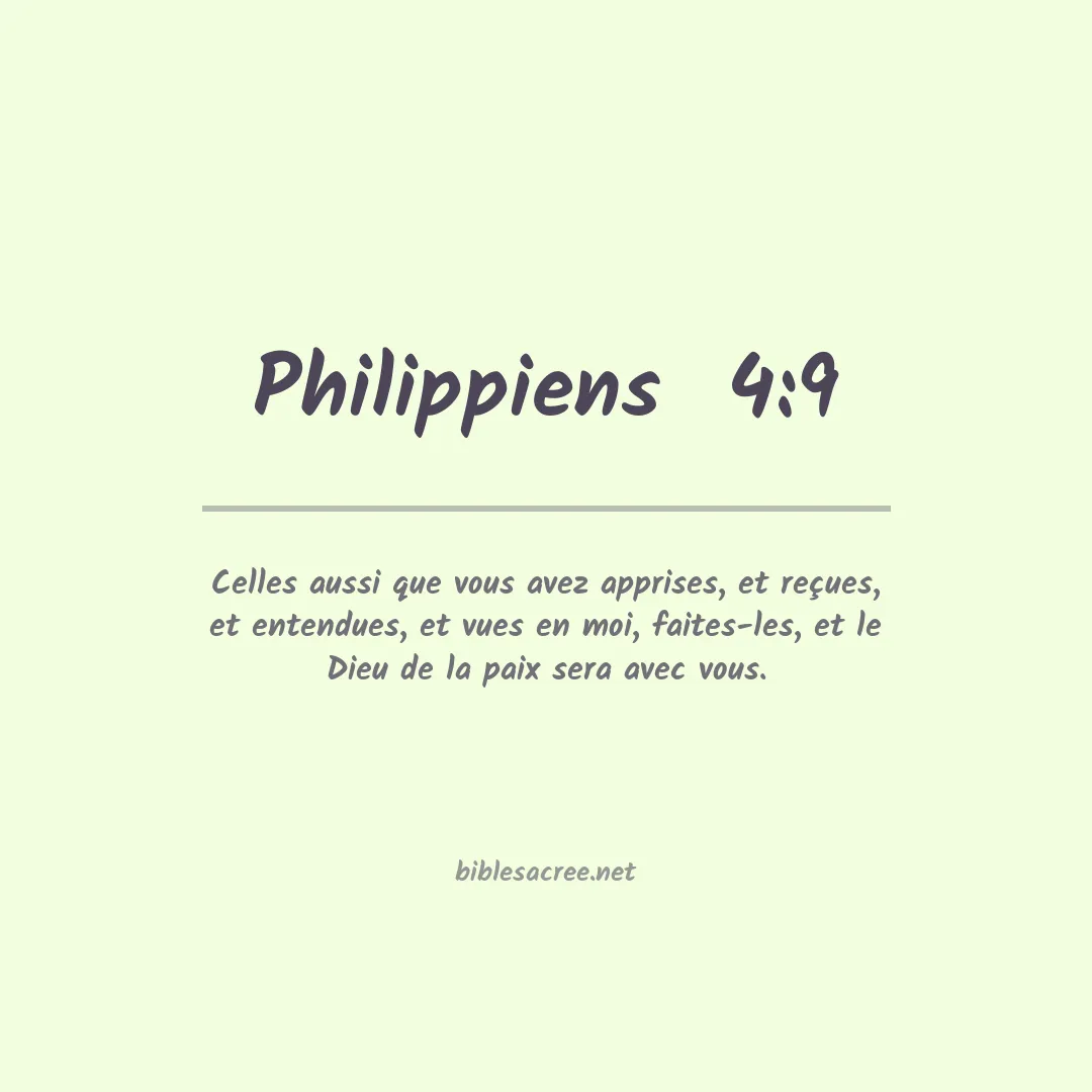 Philippiens  - 4:9