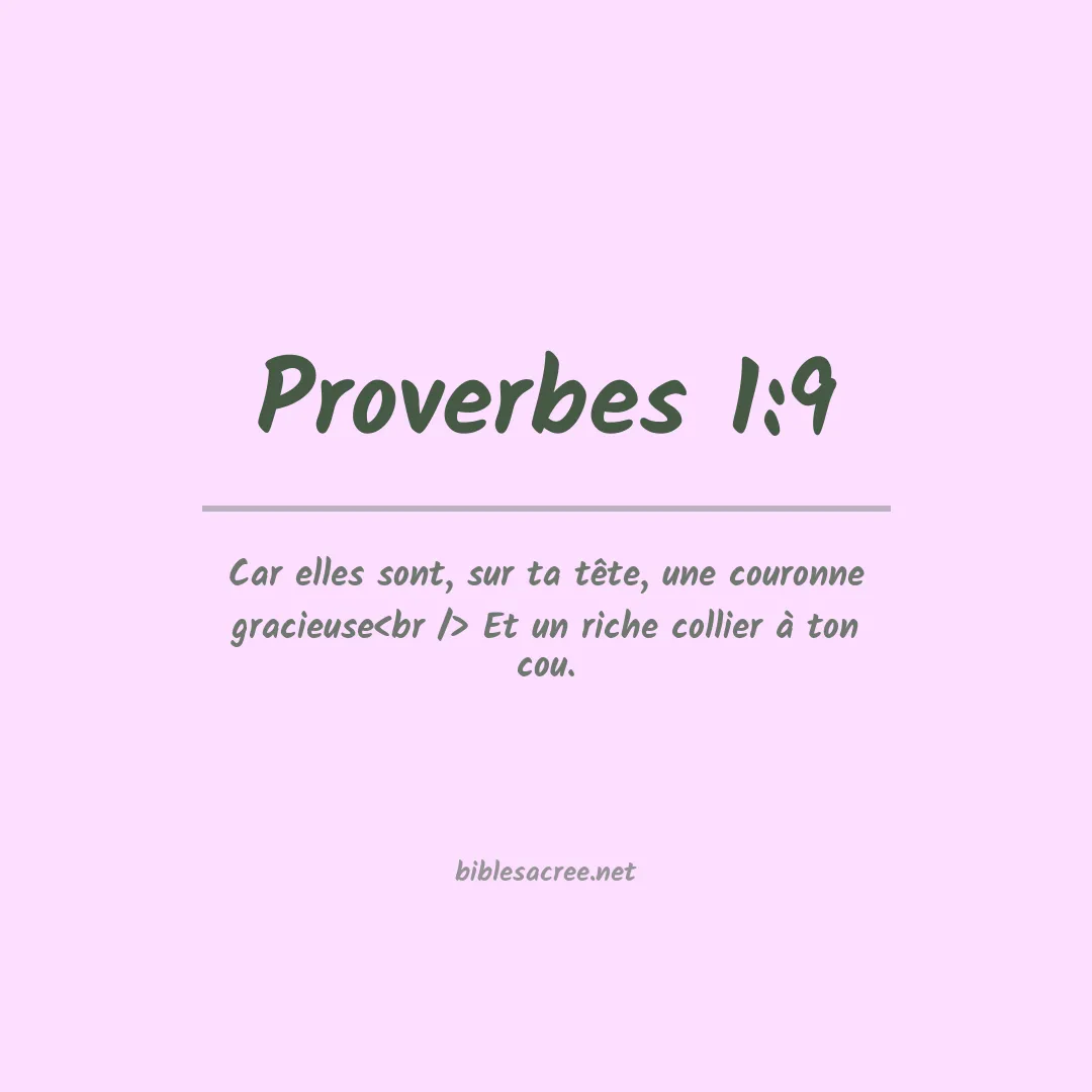 Proverbes - 1:9
