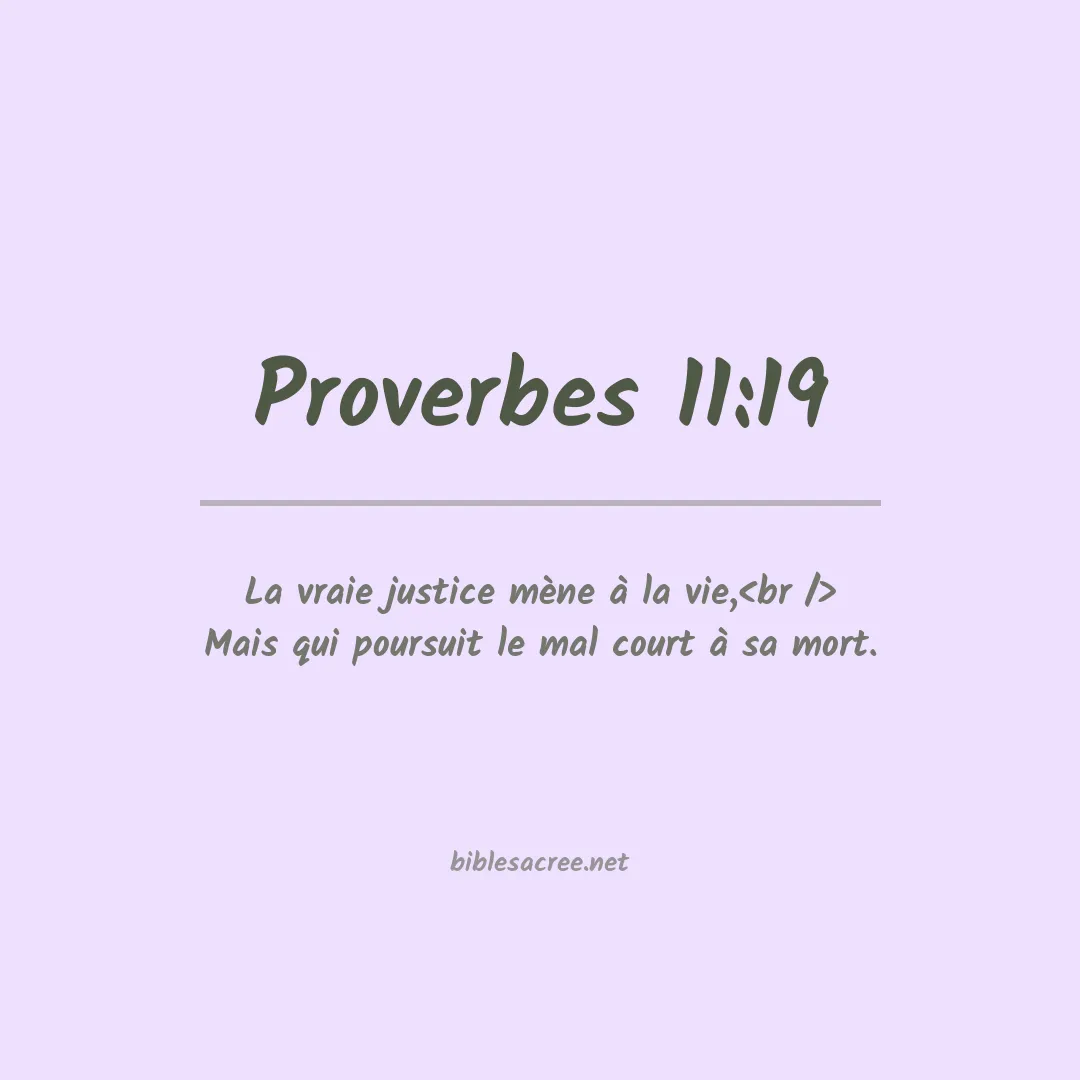 Proverbes - 11:19
