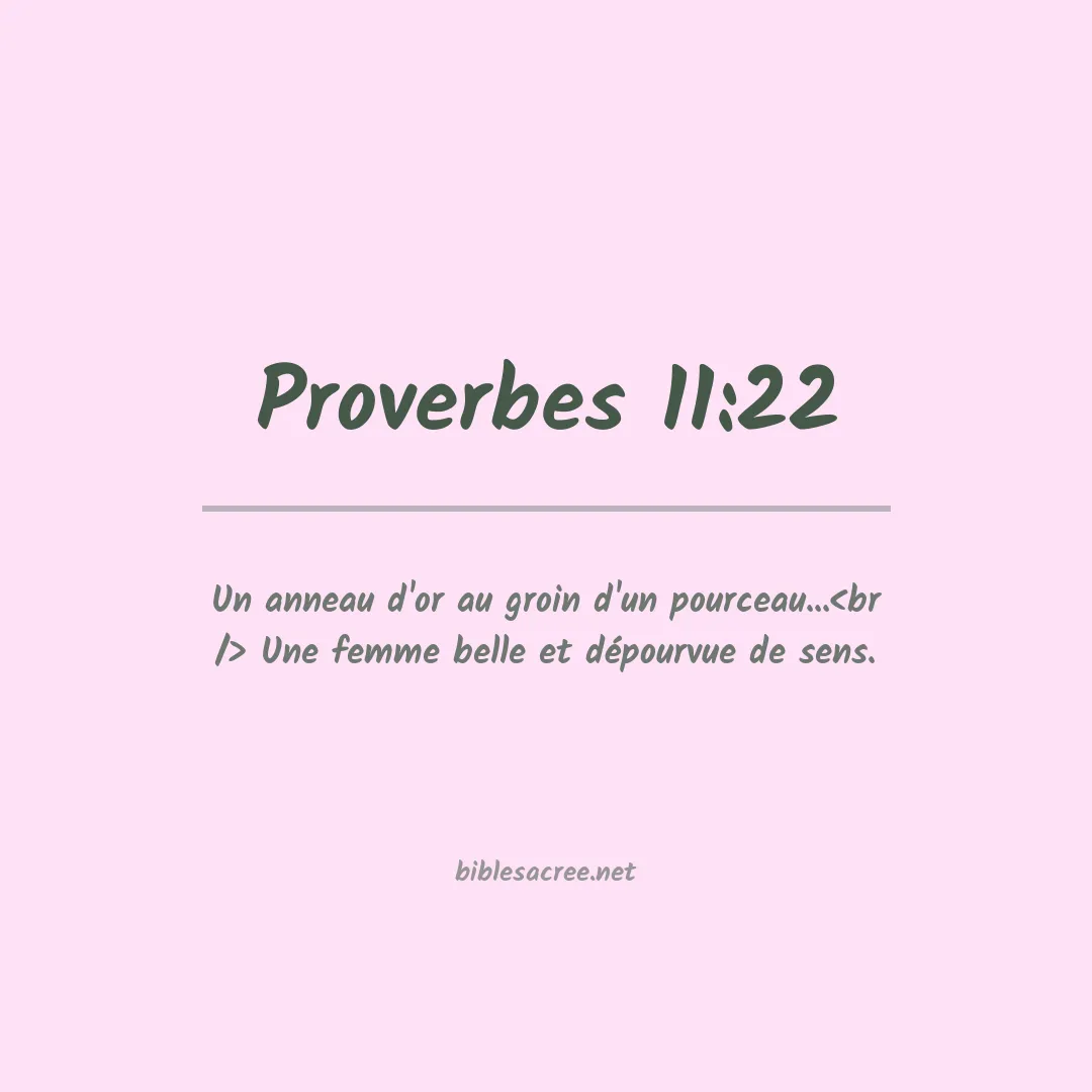 Proverbes - 11:22