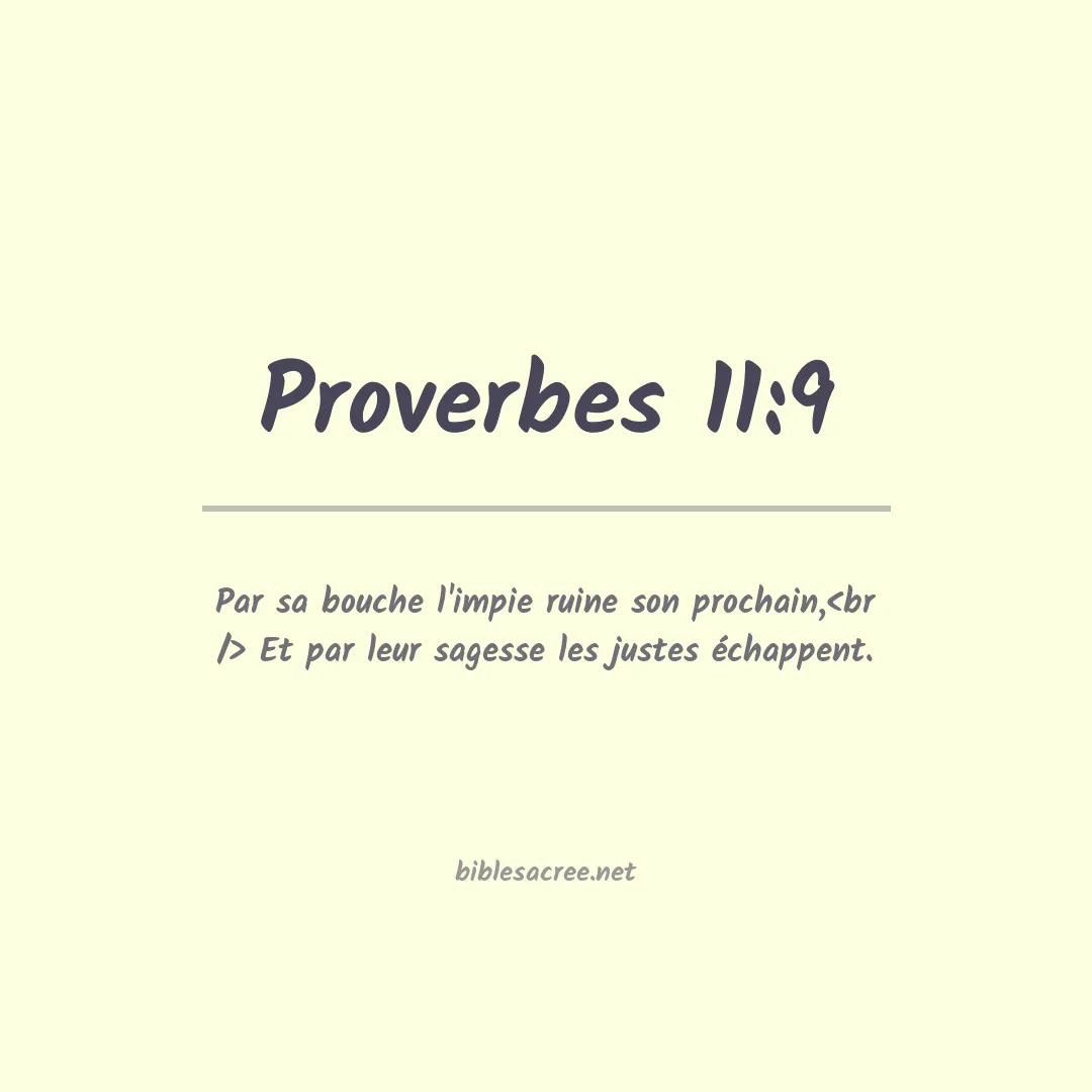 Proverbes - 11:9