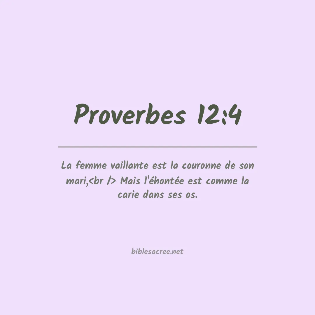 Proverbes - 12:4