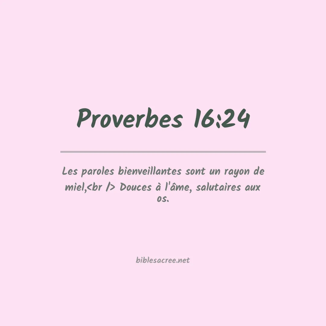 Proverbes - 16:24