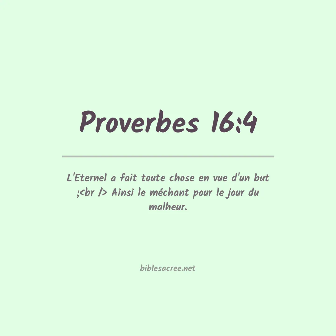 Proverbes - 16:4
