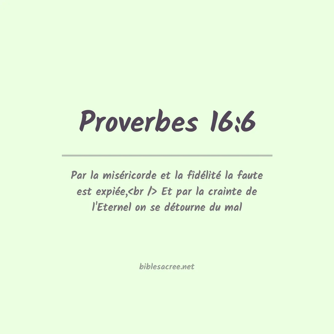 Proverbes - 16:6