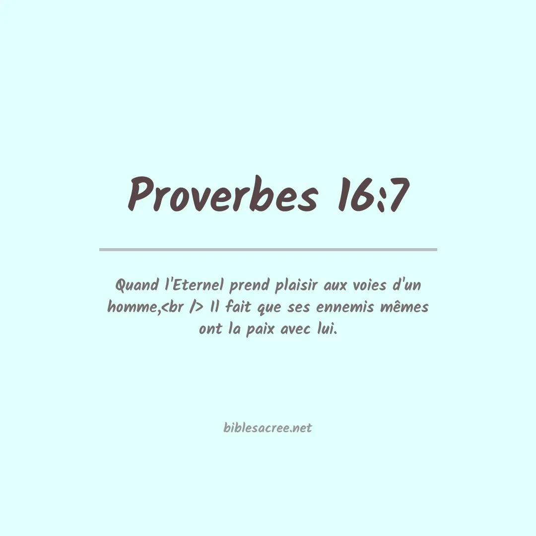 Proverbes - 16:7