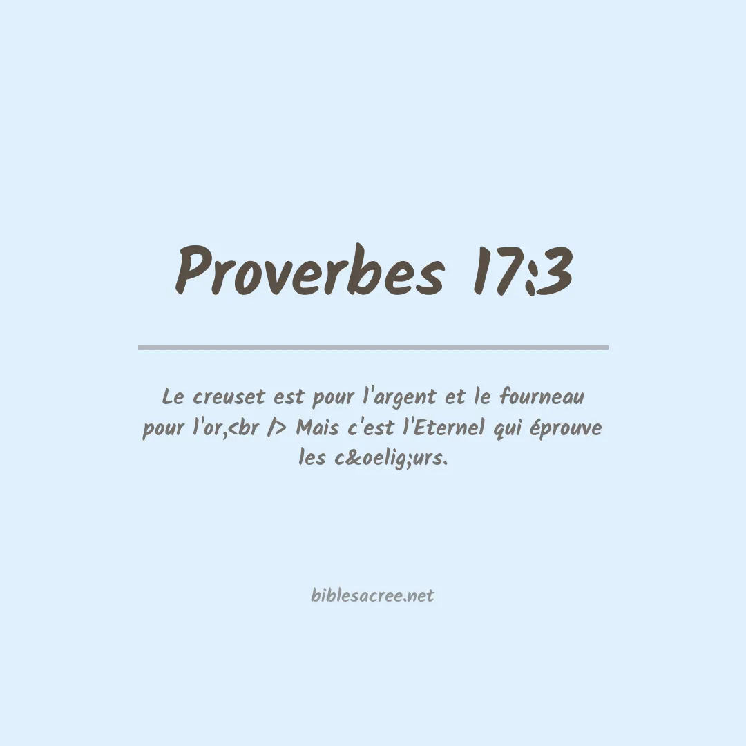 Proverbes - 17:3