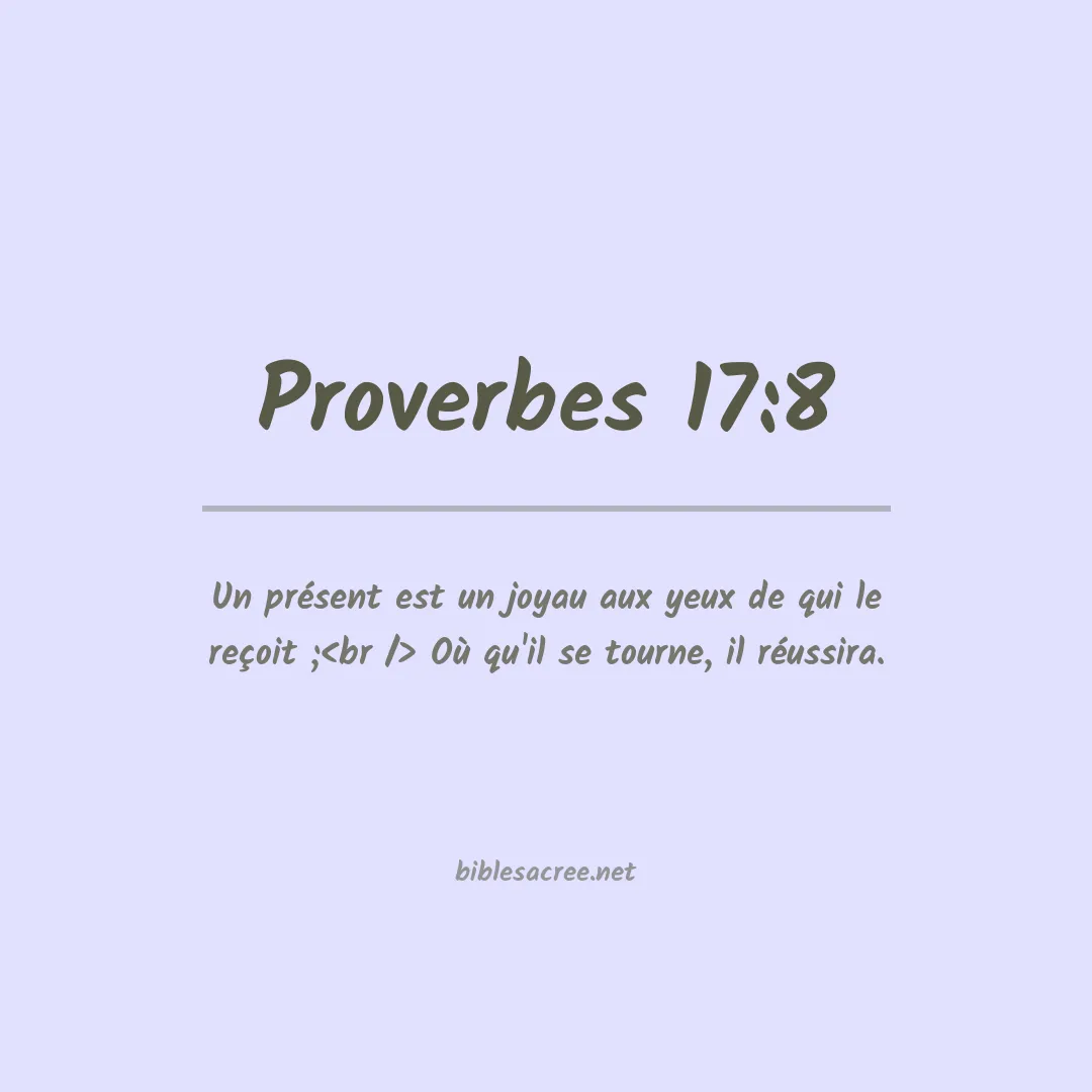 Proverbes - 17:8