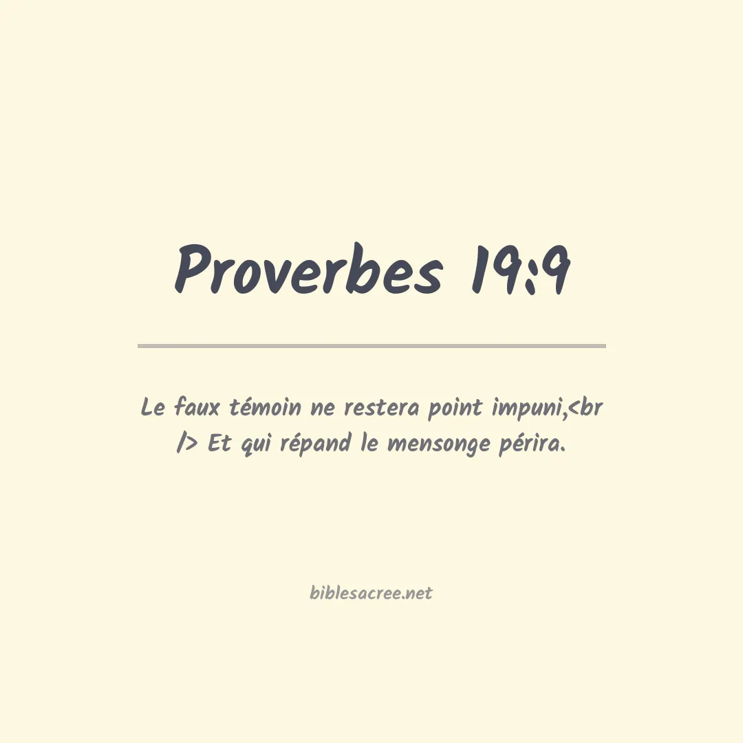 Proverbes - 19:9