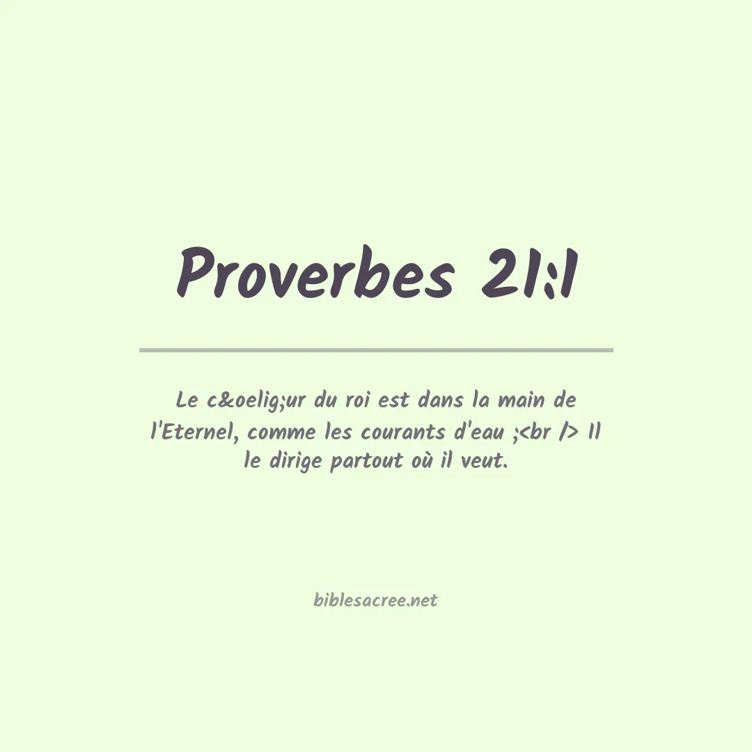 Proverbes - 21:1