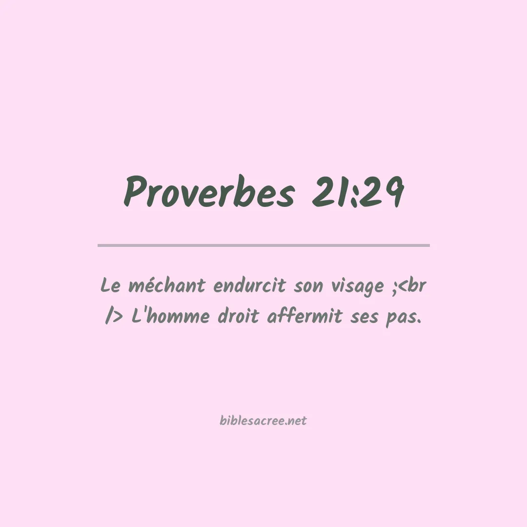 Proverbes - 21:29