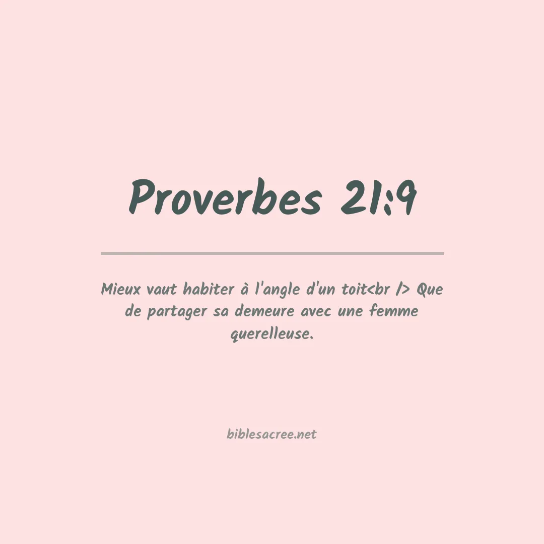 Proverbes - 21:9