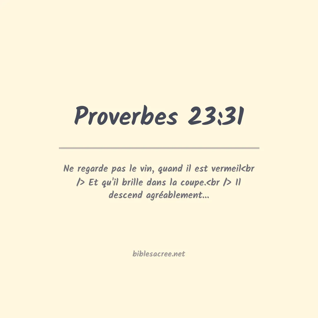 Proverbes - 23:31