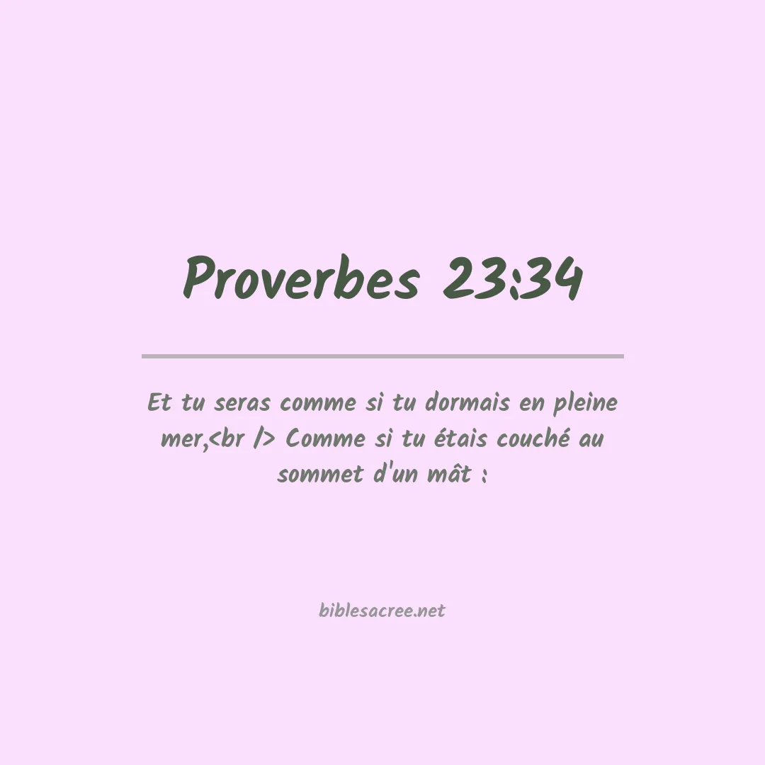 Proverbes - 23:34