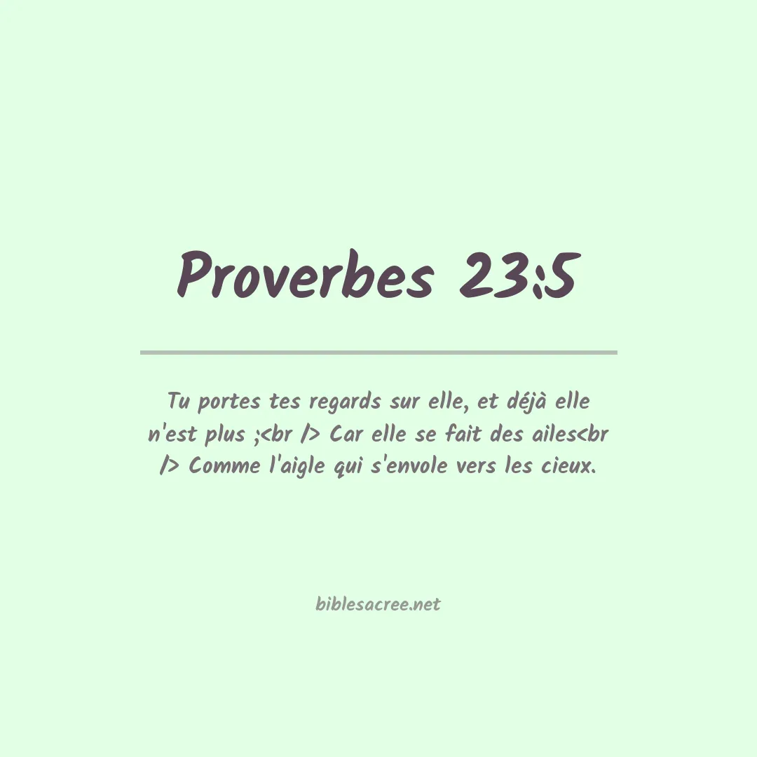 Proverbes - 23:5