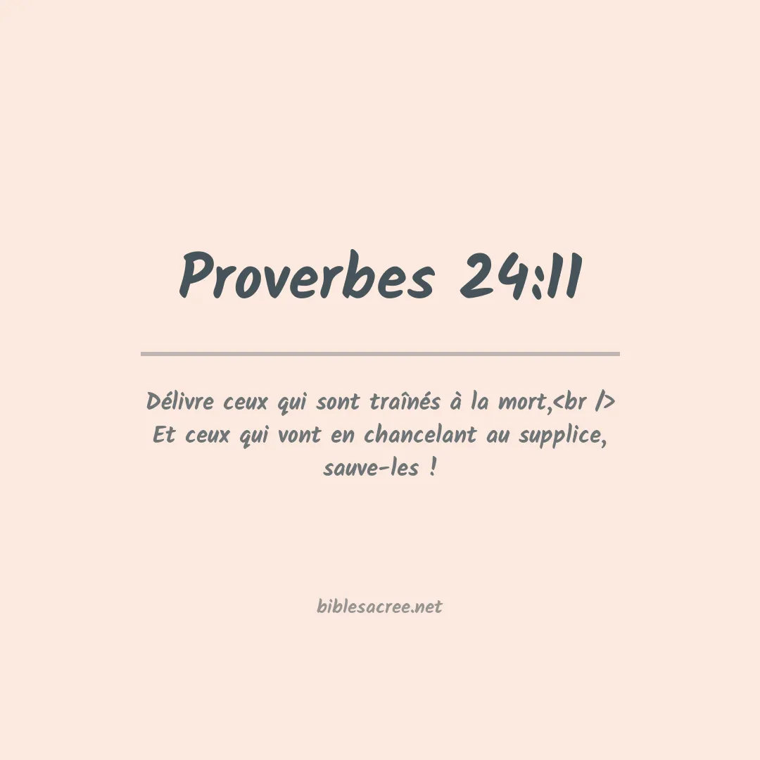 Proverbes - 24:11