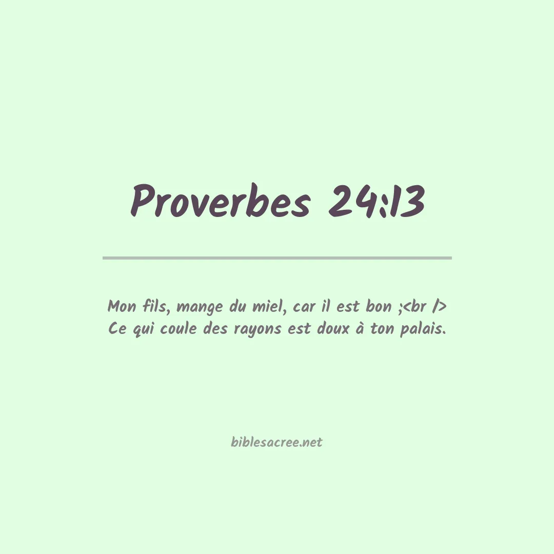 Proverbes - 24:13