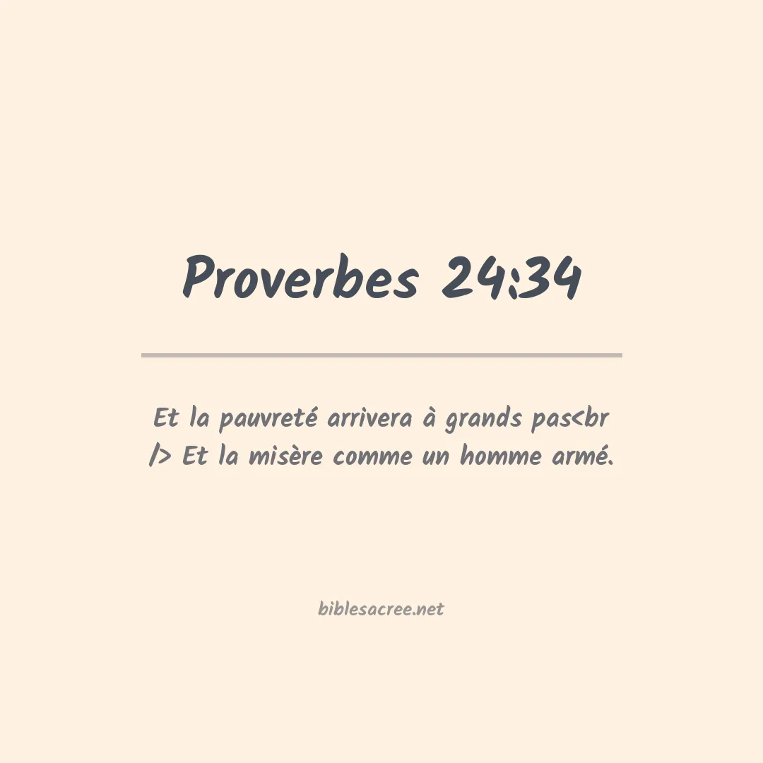 Proverbes - 24:34
