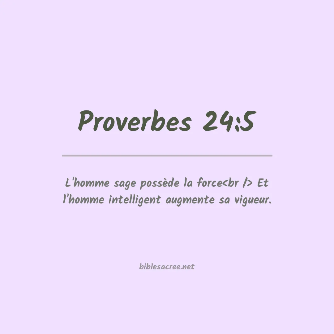 Proverbes - 24:5