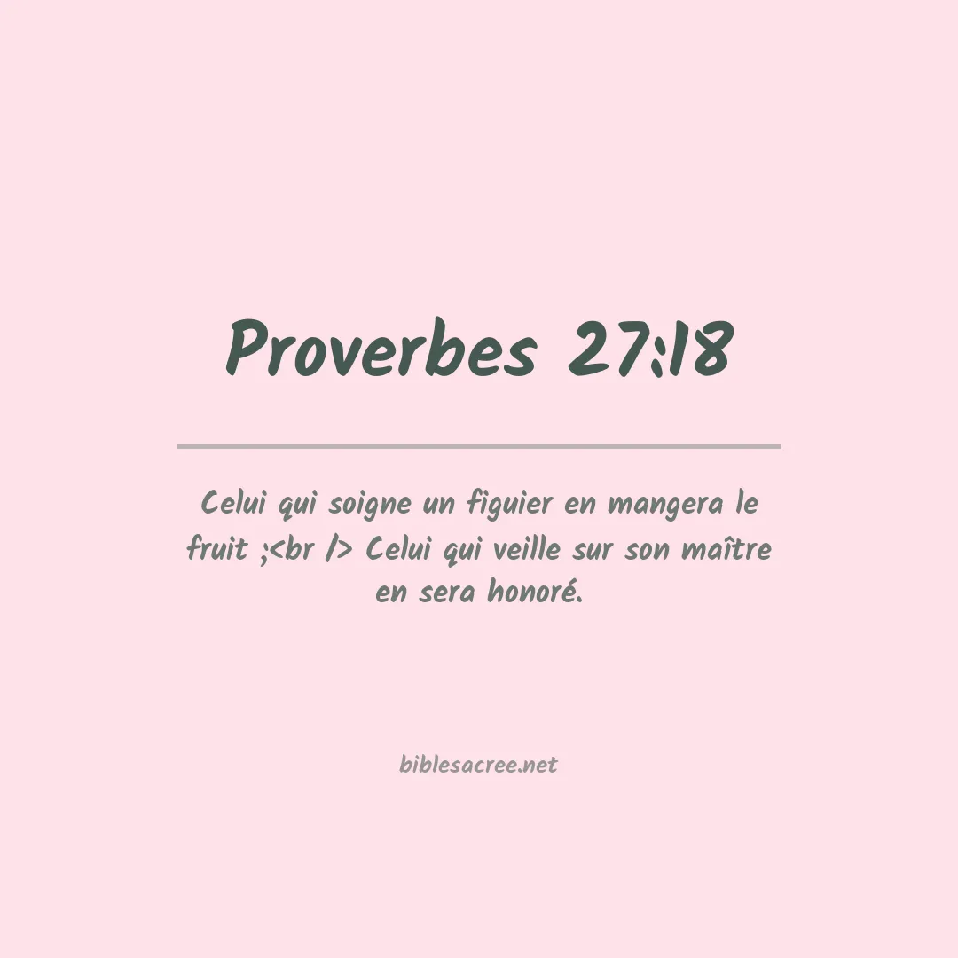 Proverbes - 27:18