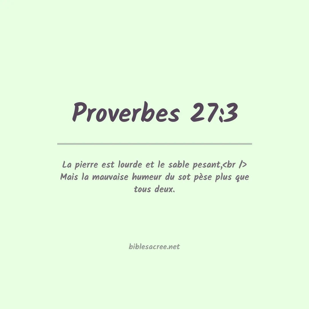 Proverbes - 27:3