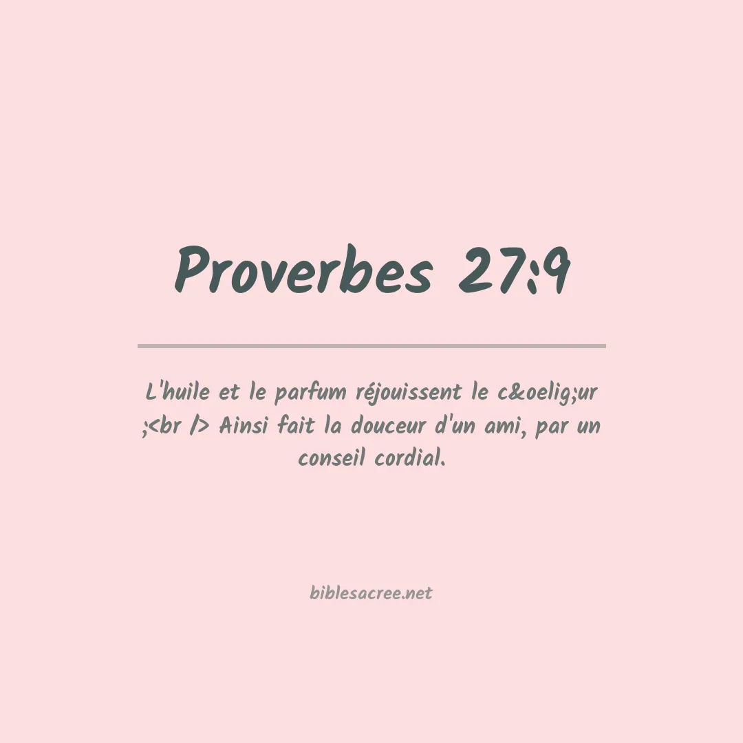 Proverbes - 27:9