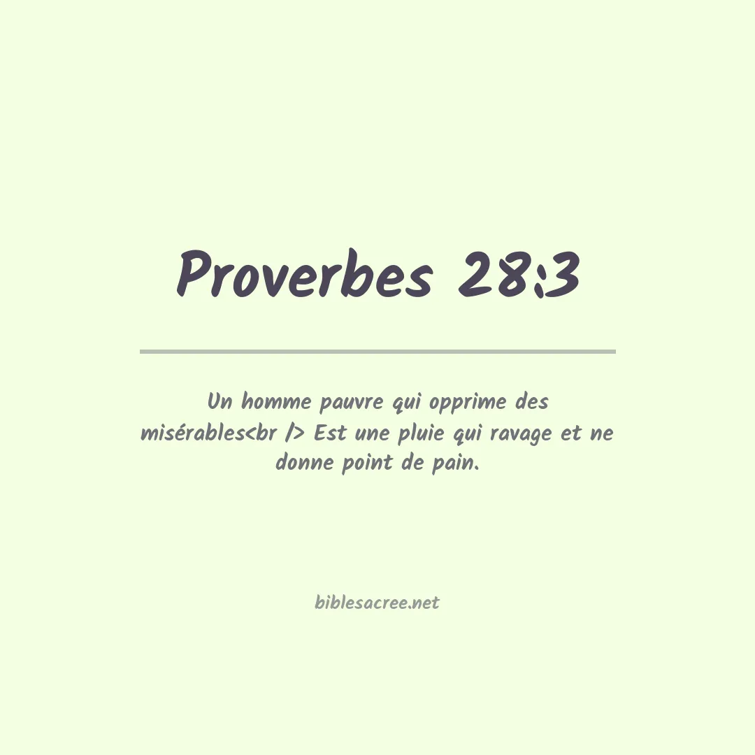 Proverbes - 28:3