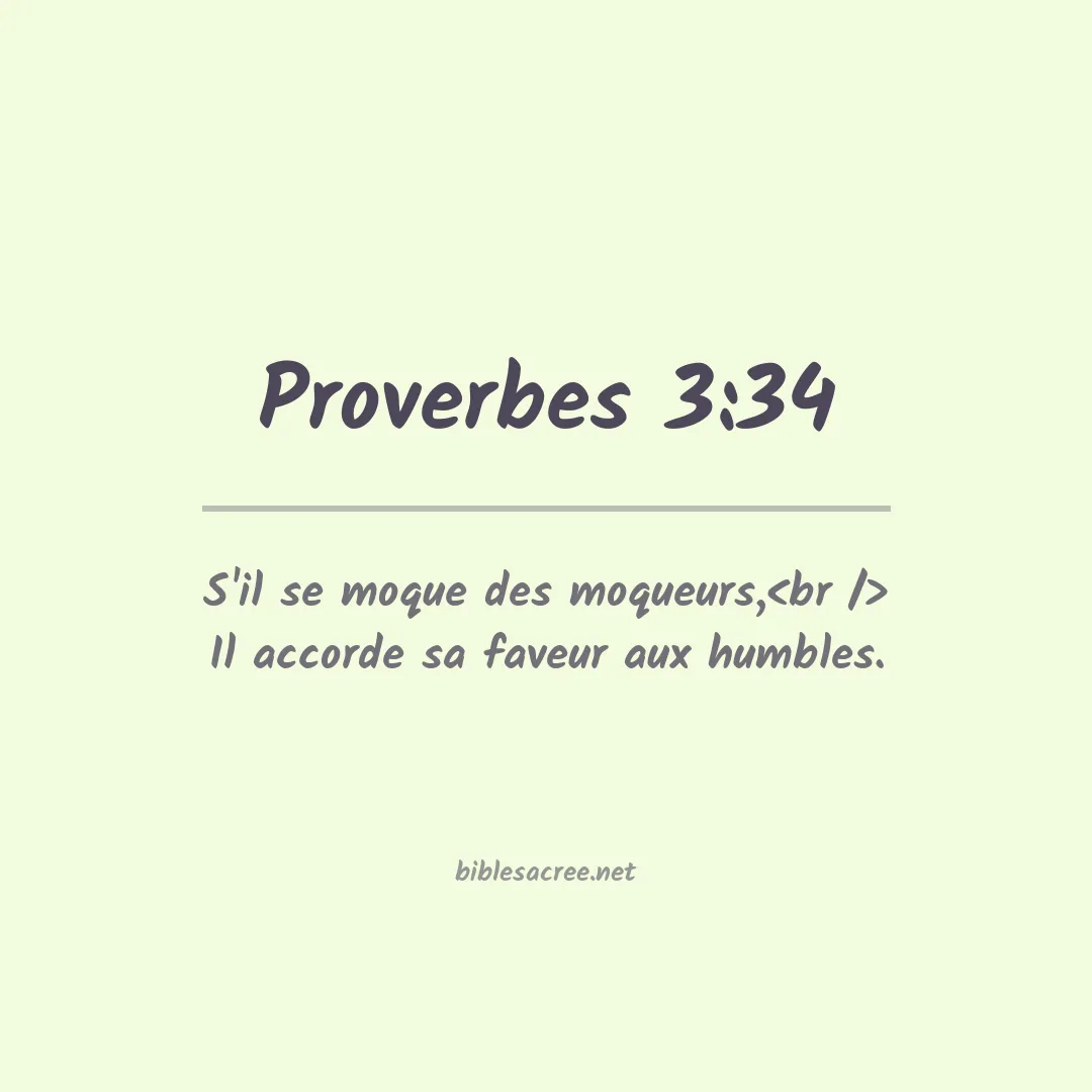 Proverbes - 3:34