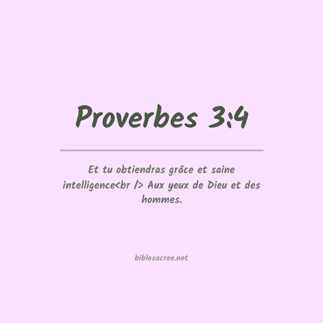 Proverbes - 3:4