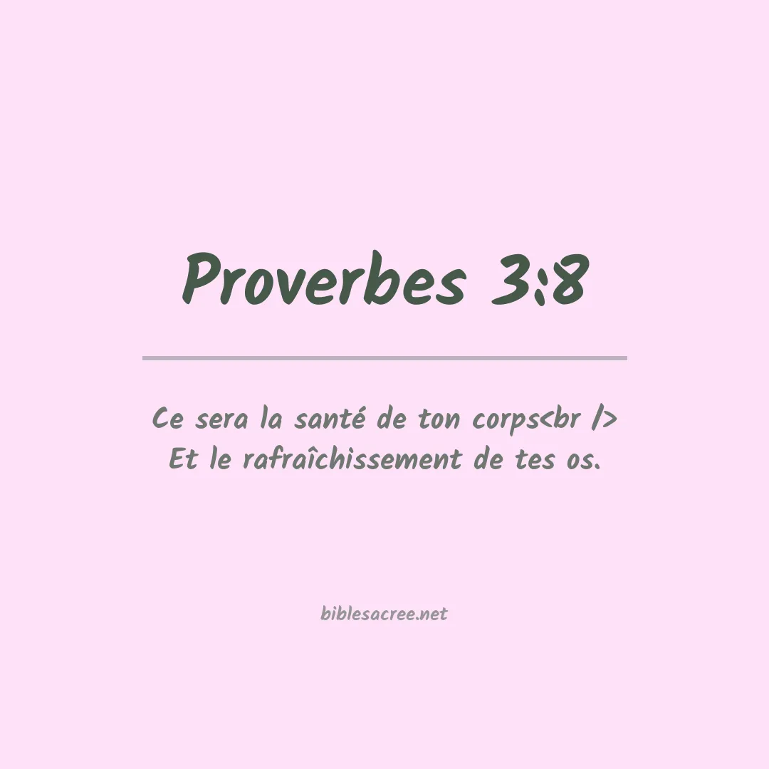 Proverbes - 3:8