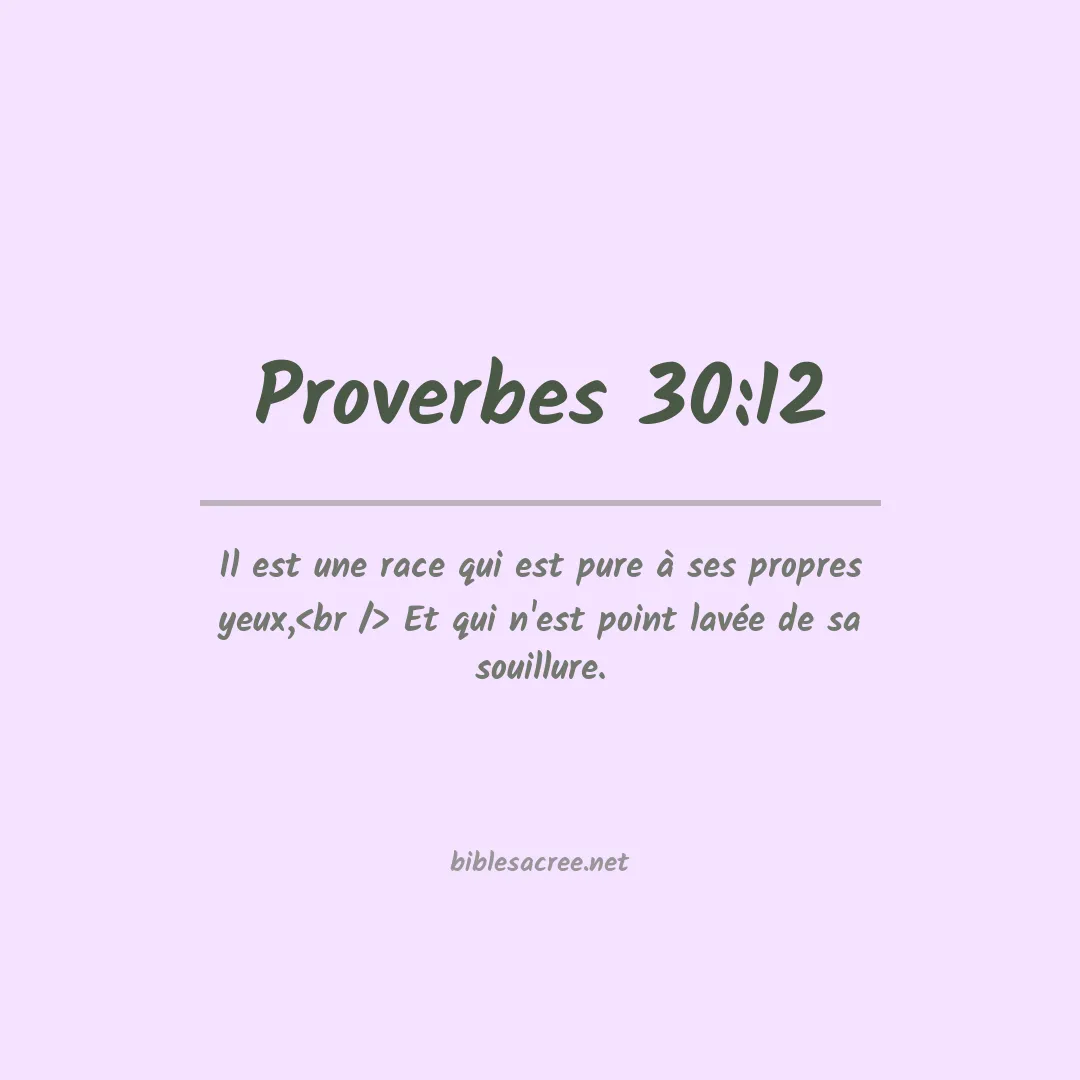 Proverbes - 30:12