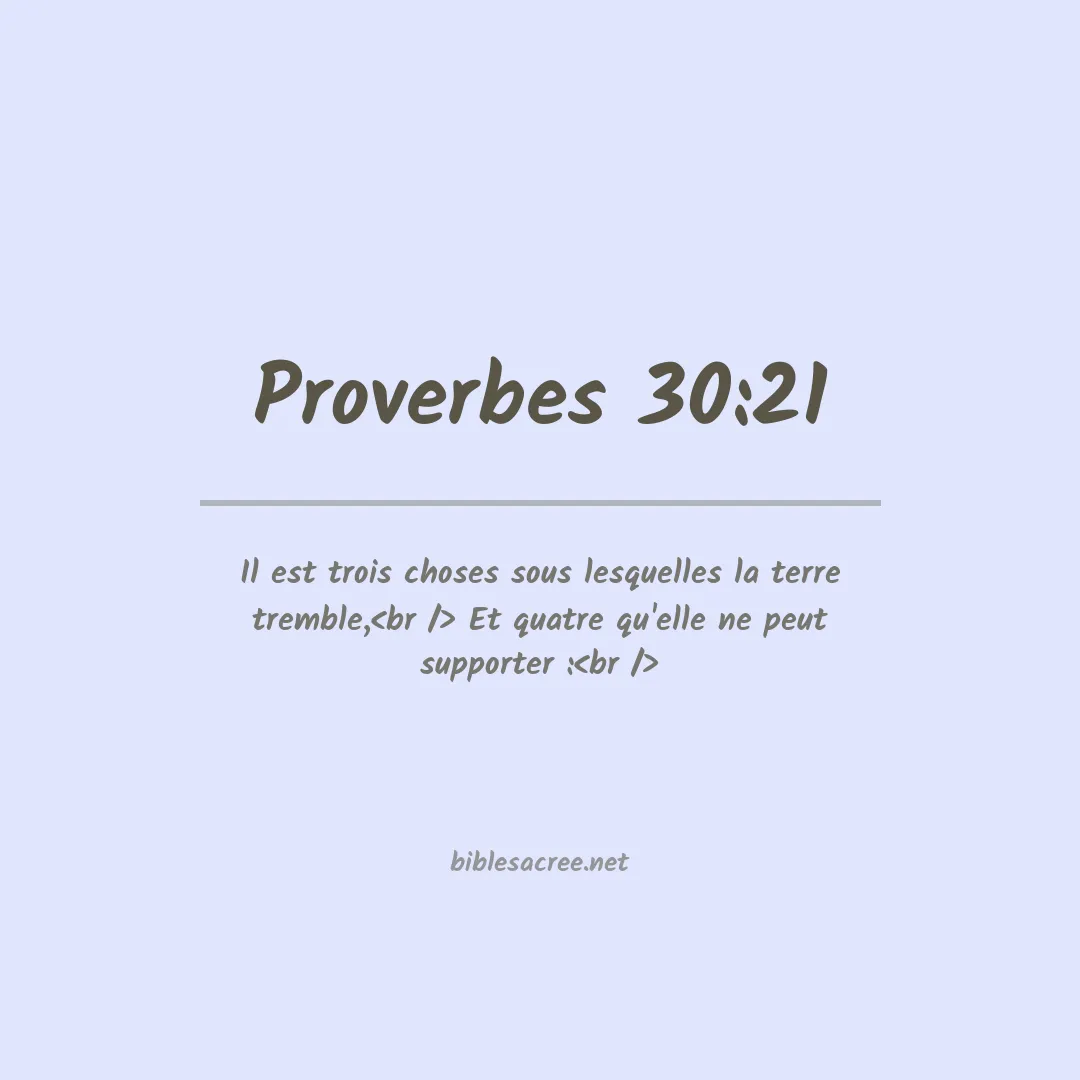 Proverbes - 30:21