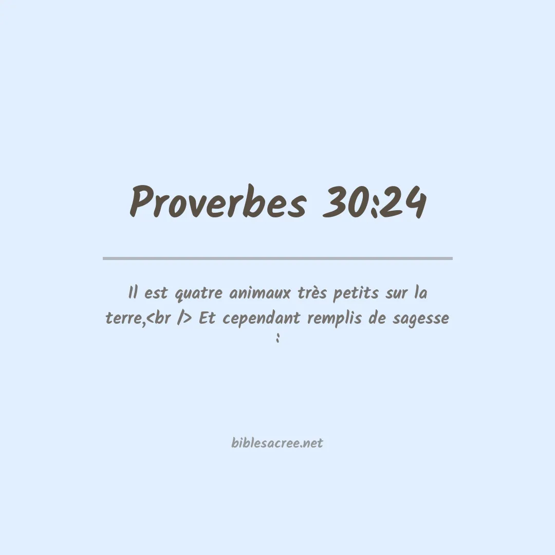 Proverbes - 30:24