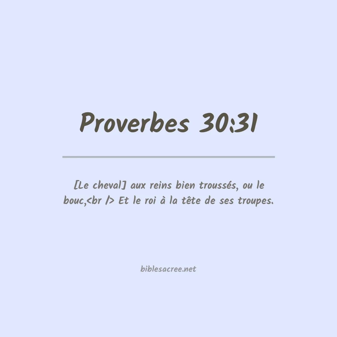 Proverbes - 30:31