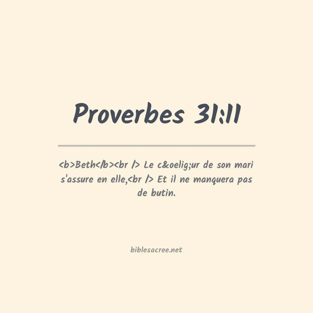 Proverbes - 31:11