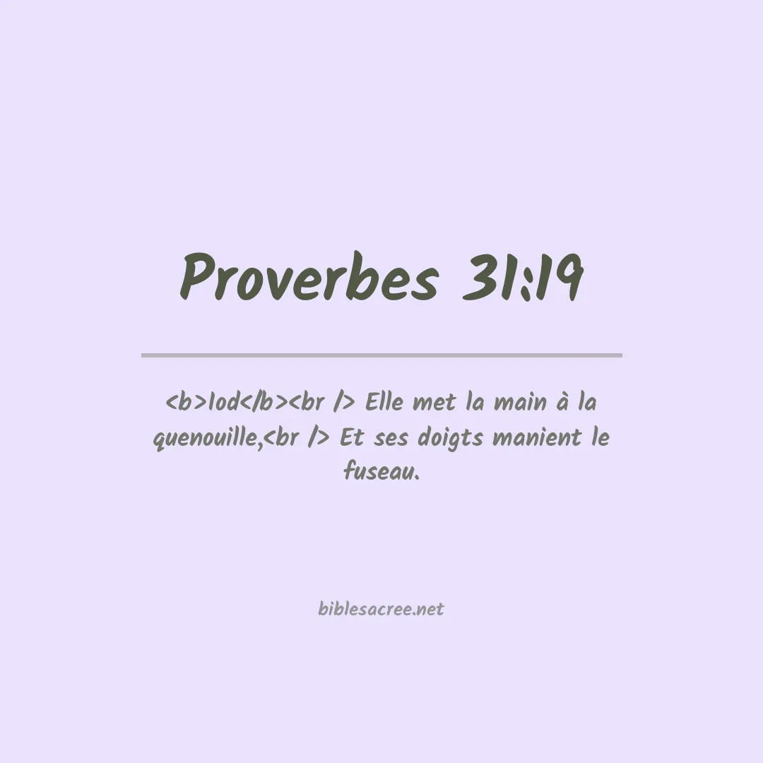 Proverbes - 31:19