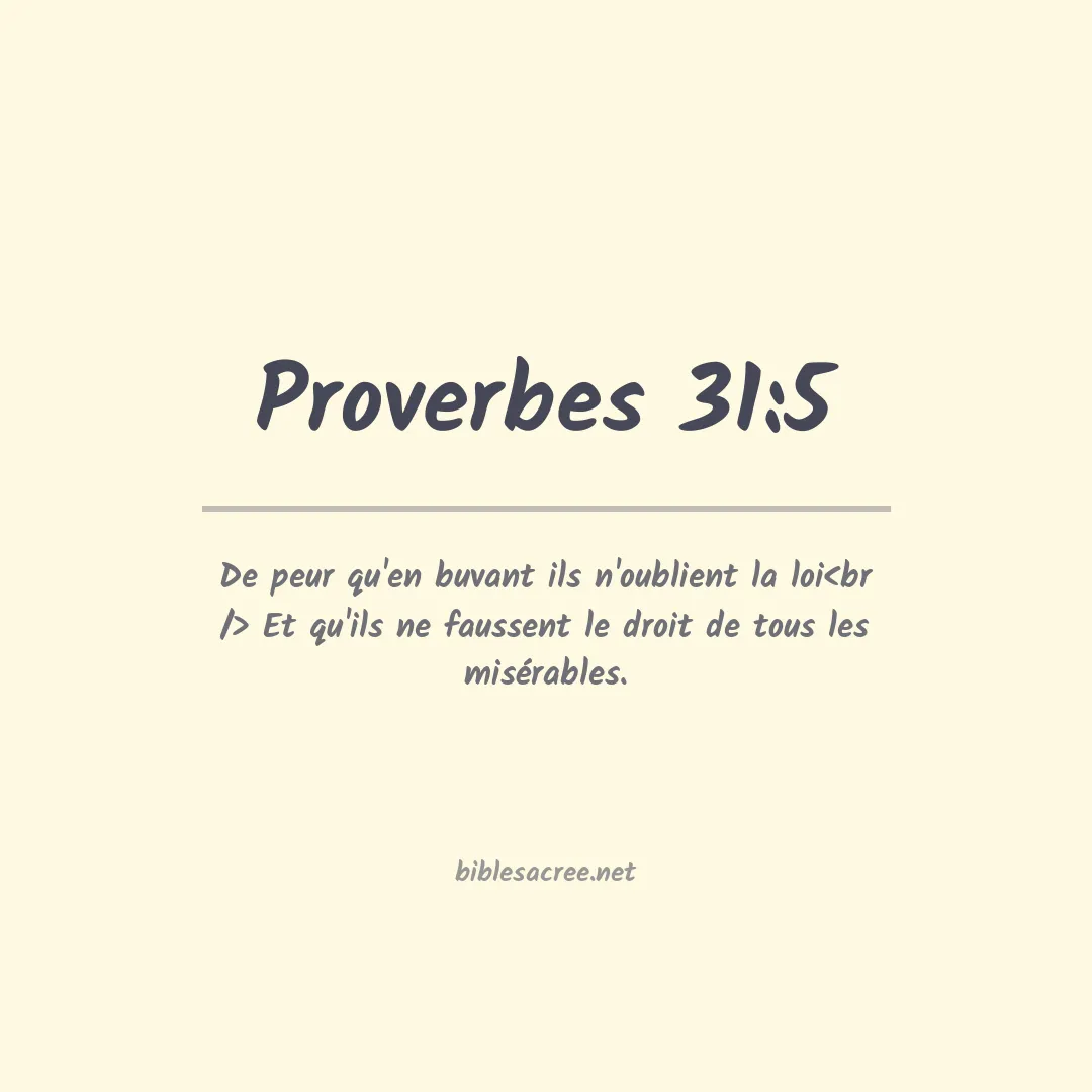 Proverbes - 31:5