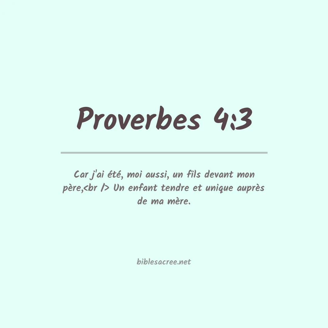 Proverbes - 4:3